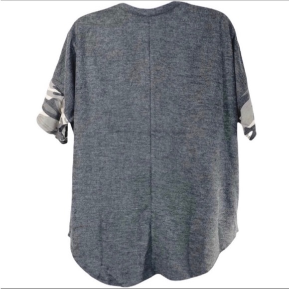 L LOVE camo short sleeve top S - Picture 6 of 10